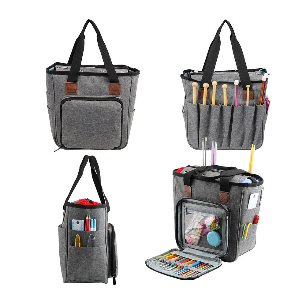 Yarn Organizer Crochet Tool Yarn Storage Bag Outdoor Travel Tote Bag