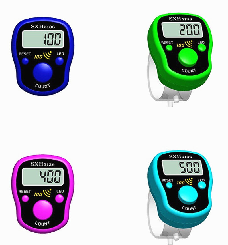 1PC New Stitch Marker Row Finger Counter LCD Digital Display