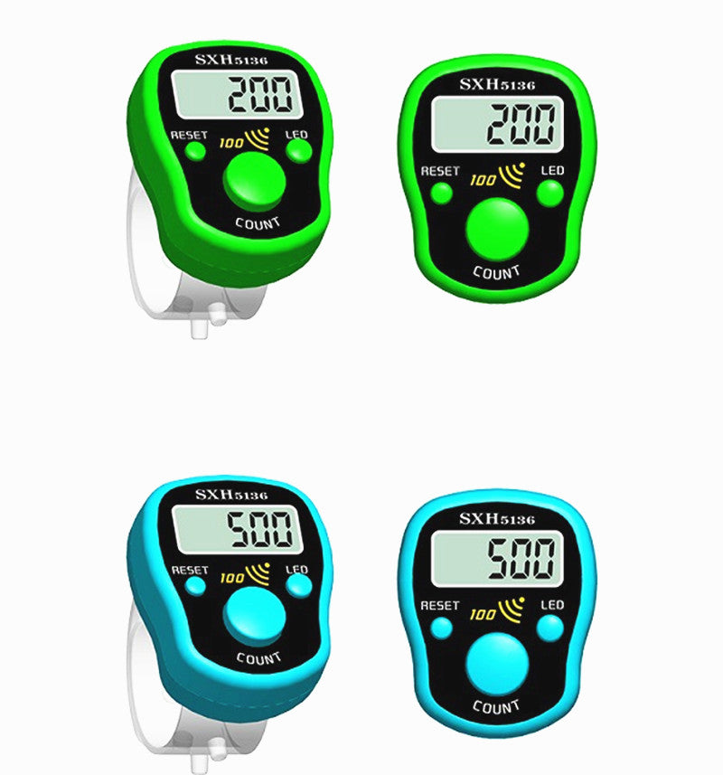 1PC New Stitch Marker Row Finger Counter LCD Digital Display