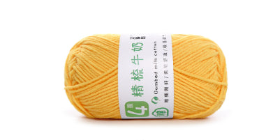 Baby Yarn 4-ply Milk Cotton Baby Yarn, Combed Cotton