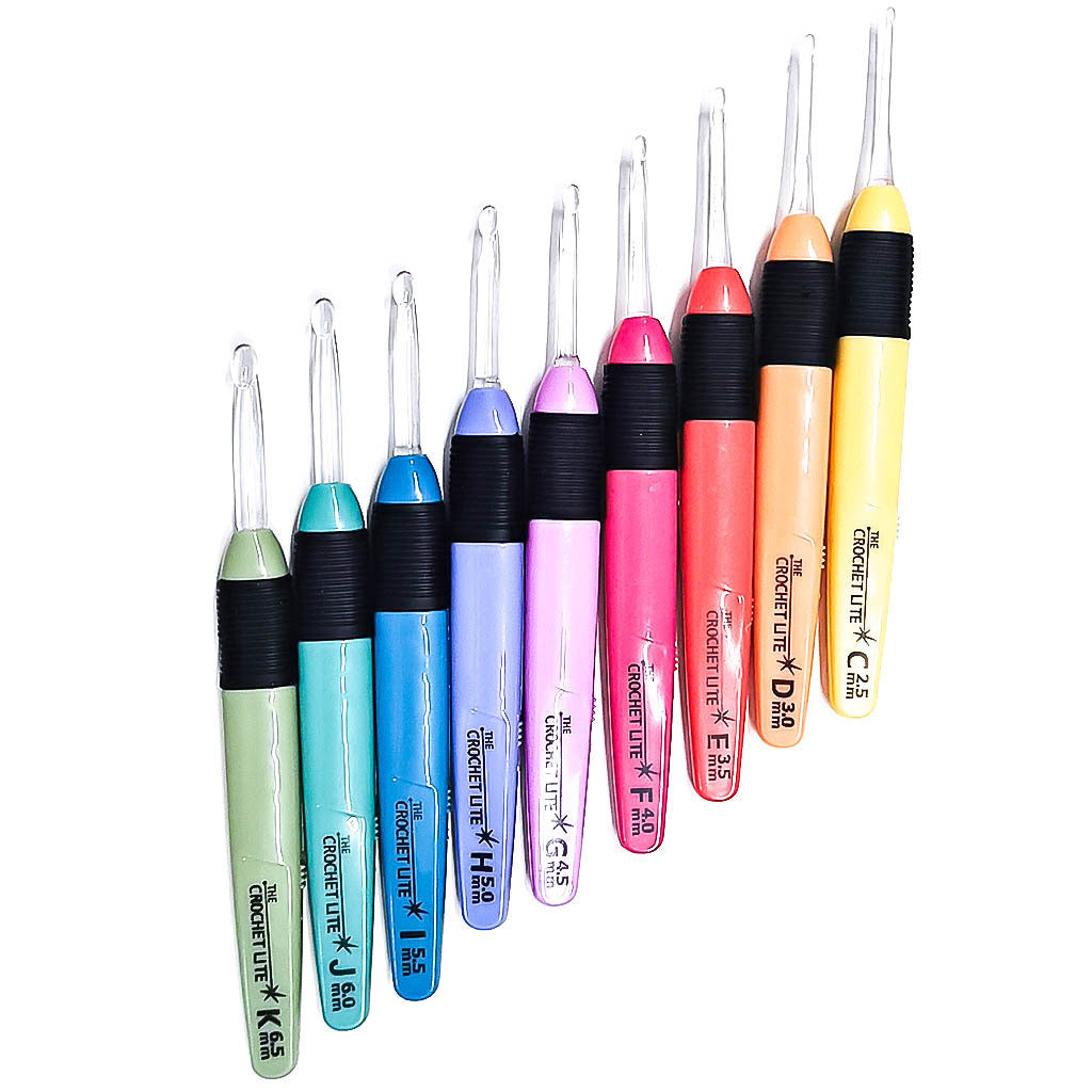 A set of 9 blister packs for LED bright crochet hooks