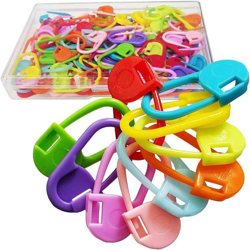 Lock Needle Marker Crochet Weaving Needle