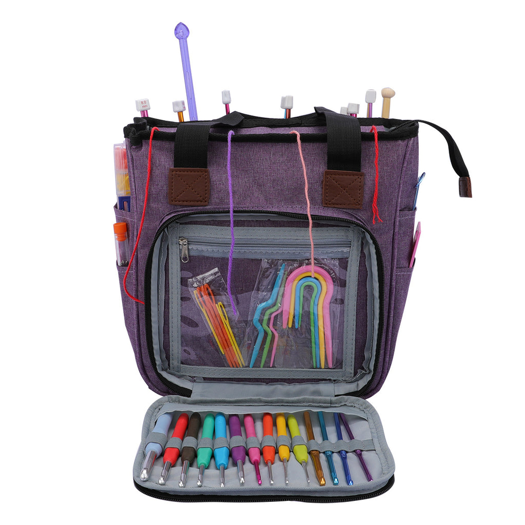 Yarn Organizer Crochet Tool Yarn Storage Bag Outdoor Travel Tote Bag