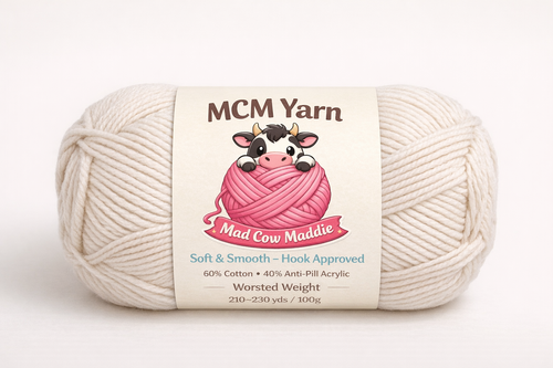 Soft, smooth, knot-free knitting/crochet yarn
