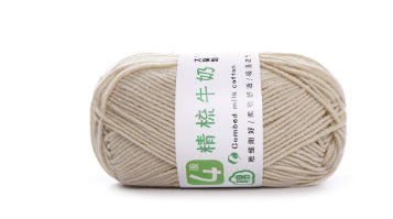Baby Yarn 4-ply Milk Cotton Baby Yarn, Combed Cotton