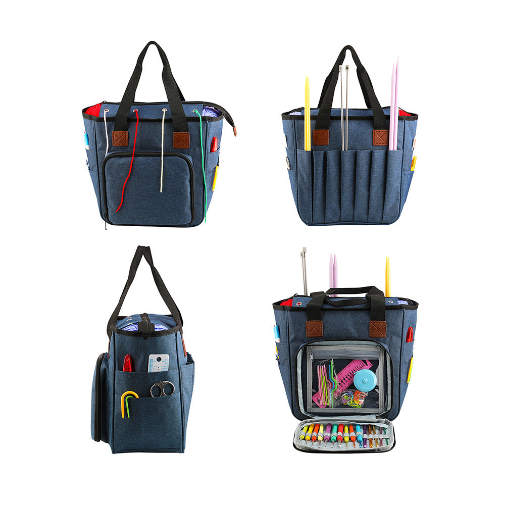 Yarn Organizer Crochet Tool Yarn Storage Bag Outdoor Travel Tote Bag