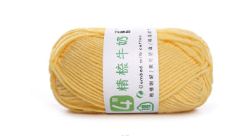 Baby Yarn 4-ply Milk Cotton Baby Yarn, Combed Cotton